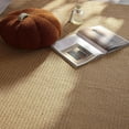 thumbnail image 2 of SHILIU-3x5 Ft Oval Jute Rug for Entryway, Hand Woven Natural Fiber Aera Rug, Solid Farmhouse Mat for High Traffic Area, Bedroom, Living Room, Office, Kitchen, Outdoor (Natural Brown, Oval 3' x 5'), 2 of 4