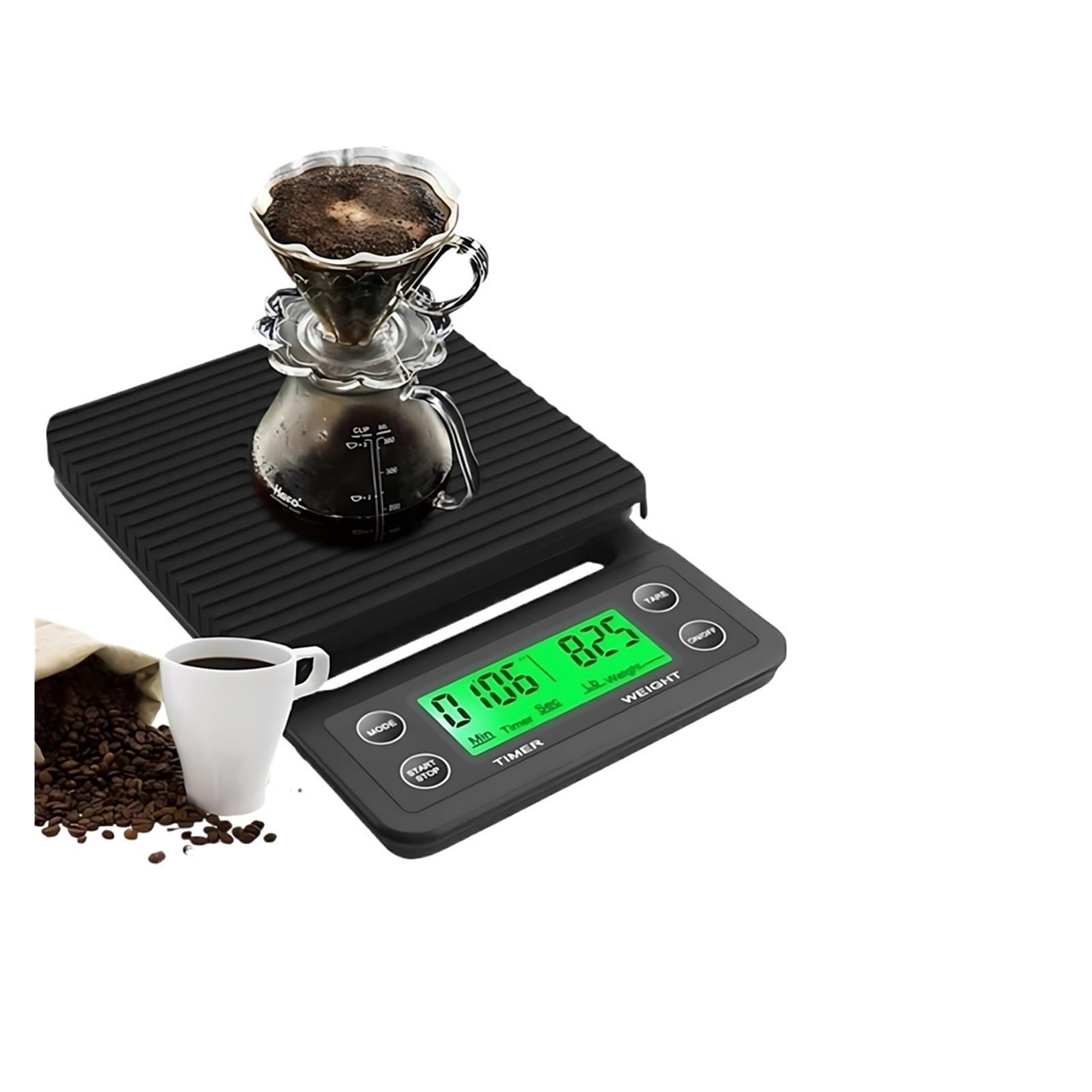 With Timer For Food Balance Weighing Mini Household Weighing Scale Electronic Coffee Scale Digital LCD 3kg 0.1g Kitchen Scales ,Simple Operation