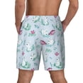 thumbnail image 2 of Lsque Mens Swim Trunks Rabbit And Butterfly Pattern - Bathing Suit Compression Liner - Beach Swim Shorts Swimwear - (S-3XL) - Stretch Quick Dry -, 2 of 9