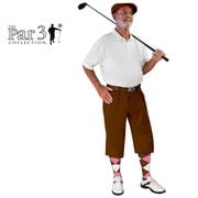 Brown Microfiber Golf Knickers ( Plus Fours) for Men - 34