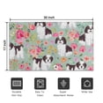 thumbnail image 5 of Shih Tzu Dog and Flower Floral Door Rugs,Washable Non Slip Door Mats Indoor,Decorative Door Mats,Entry Mat Indoor for Entrance,Bedroom,Kitchen,Bathroom,17"x30", 5 of 6