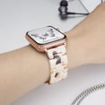 thumbnail image 7 of SEURE Resin Band Compatible with Apple Watch Band 38mm/40mm/41mm/42mm,Fashion Lightweight Replacement Strap for iWatch Series S11/10/9/8/7/6/5/4/3/2/1SE Women Men White Nougat, 7 of 7
