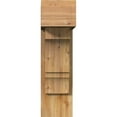 thumbnail image 2 of Ekena Millwork 8"W x 20"D x 28"H Balboa Block Rough Sawn Bracket w/ Offset Brace, Western Red Cedar, 2 of 25