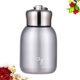 thumbnail image 3 of Tazas de acero inoxidable con forma de barriga, taza térmica portátil, minibotella, tazas de agua, 300 ml, color plateado, 3 of 5