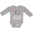 thumbnail image 3 of Inktastic My Yaya Loves Me Grandchild Boys or Girls Long Sleeve Baby Bodysuit, 3 of 5