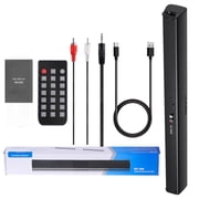 Wireless Bluetooth Soundbar with Subwoofer, 4 Speaker Surround System, 2000mAh Battery, FM Radio, TF Card, AUX Input, Remote Control for TV, Home Theater, PC