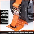 thumbnail image 6 of Wheel Chock Tie Down Kit, Trailer Tie Down Strap Kit,  Trailer Tie Down System for UTV, ATV, Mower, , 4- Kit (Orange), 6 of 7