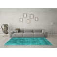 thumbnail image 3 of Ahgly Company Indoor Rectangle Oriental Turquoise Blue Industrial Area Rugs, 7' x 10', 3 of 4