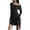 Black, variant on Sentmoon Cold Shoulder Cutout Dress Long Sleeve Off Shoulder Fall Dresses for Women 2024 Ruffle Peplum Solid Color Short Dresses,Plus Size Workout A-line Dresses Red May s Pri