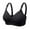 Black, variant on Penkiiy Women Bras Women's Bra Soild Wire Free Underwear One-Piece Bra Everyday Back Buckle Underwear Black Bras