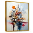 thumbnail image 2 of Designart "The Enchanted Sunrise By The Castle Lake" Castles Floater Framed Canvas Art Print, 2 of 5