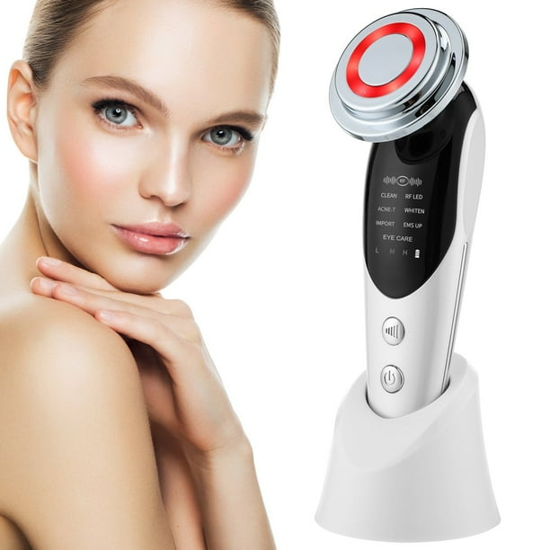 Dispositivos de estiramiento Facial 7 en 1 masaJeador Facial de microcorriente RF para reJuvenecimiento de la piel terapia de luz dispositivo de