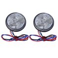 thumbnail image 1 of 2x Motorbike Motorcycle Round Reflector 24led Rear Tail Brake Stop Light Lamp, 1 of 5