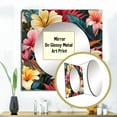 thumbnail image 3 of Designart "Urban Tropical Essence" 0 Square Mirror For Wall Decor - Large Multicolor Square Mirror Printed Wall Decor - Bohemian Square Living Room Mirror, 3 of 5