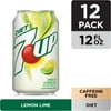 Diet 7UP Lemon Lime Soda, 12 fl oz cans, 12 pack