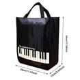 thumbnail image 5 of Piano Keys Handbag Oxford Shoulder Bag Reusable Tote Bag Piano Keys Grocery Bag For College Shopping Outdoor, 5 of 7