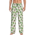 thumbnail image 2 of Picia Christmas Trees Mens Soft Woven Cotton Elastic Waistband Sleep Pajama Pant Lounge Sleep Pant With Pockets And Drawstring-X-Large, 2 of 9