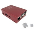 thumbnail image 1 of Micro Connectors RAS-PCS03-RD Boîtier en Aluminium pour Raspberry Pi 3 Modèle B B Plus - Rouge, 1 of 1