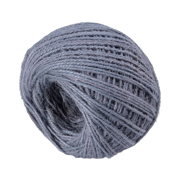 WHAMVOX 3-Pack Colored Craft Twine Set with Natural Grey Rope, Multi-Purpose String for Wrapping, Gardening, Projects, Size 1
