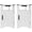 White, variant on Light Gray Side Table - Large Top Surface - Sofa Side - Space for Various Items