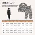 thumbnail image 4 of Haiem Sparkling Snowflakes Pattern Women’s Long-sleeve Sleepwear,Sleepwear Set,2-piece Loungewear Set,Soft PJs Comfy Nightwear with Pockets-XX-Large, 4 of 7