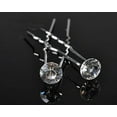 thumbnail image 3 of GBSTORE 12 Pcs Transparent Crystal Rhinestones Hair Pins Beautiful Hair Accessories for Every Occasion, 3 of 4