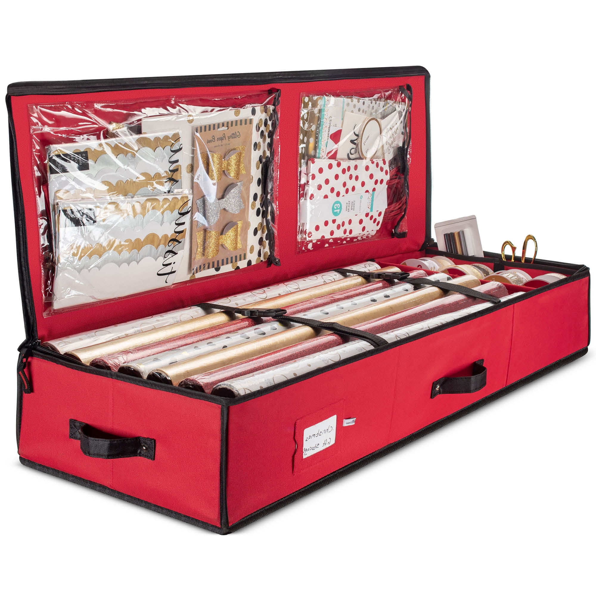 Premium Holiday Wrap Organizer, fits 18-24 Standers Rolls ...