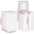 thumbnail image 2 of vidaXL Outdoor Garbage Bin Anthracite 15"x15"x25.6" PP, 2 of 8