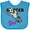 Turquoise, variant on Inktastic Soccer Girl Goalie Girls Baby Bib