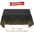 thumbnail image 2 of StarMar Rose Gold Disposable Tablecloth Dot Confetti Party Table Cover, 4-Pack, 2 of 8
