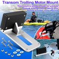 Universal Transom Trolling Motor Mount Mounting Bracket for Kayaks