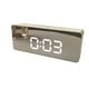 Homeholiday LED Écran Réveil Miroir Horloges Grand Affichage Multifonctions Numéros Chevet Horloge Numérique – image 2 sur 8