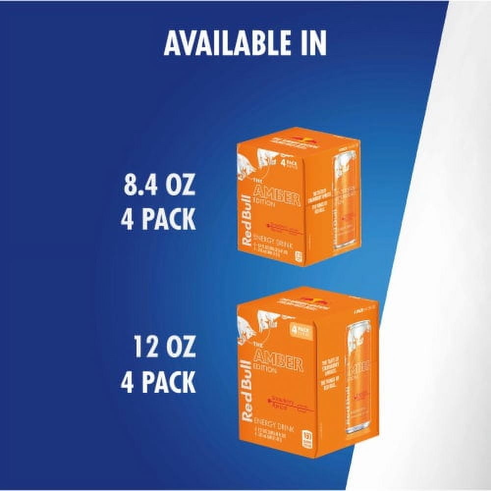 Pack of 2 - Red Bull Amber Edition Strawberry Apricot Energy Drink 8.4 fl oz