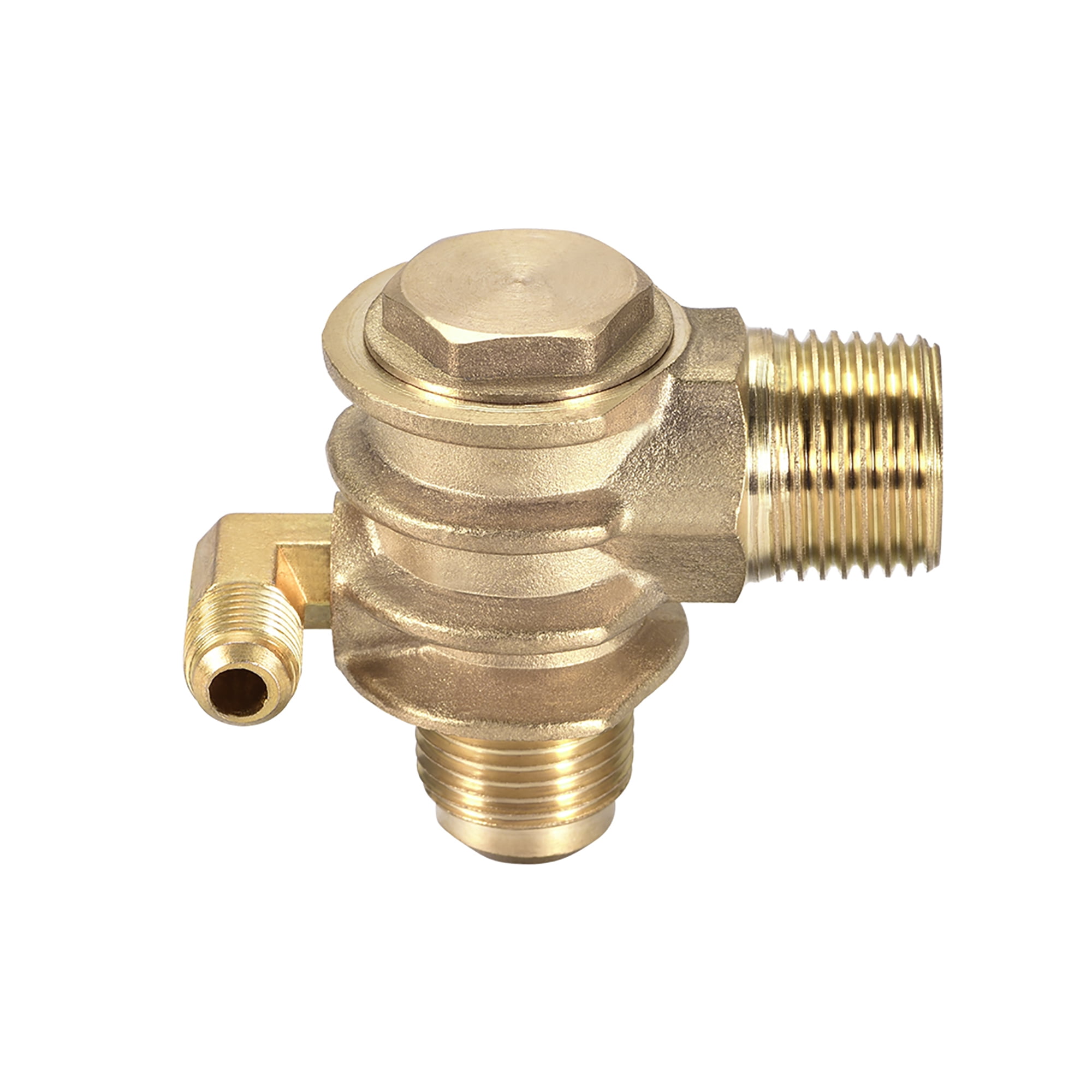 Air Compressor Check Valve 90 Degree Male Threaded Removable Brass G1/2
