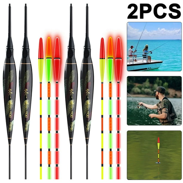 2 uds pesca luminoso flotador Bobber señuelo mar boya aparejos pesca Cgtredaw