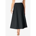 thumbnail image 2 of Roaman's Women's Plus Size Bend Over A Line Skirt, 2 of 5
