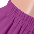 thumbnail image 4 of SNKSDGM Women's Plus Linen Pants Women Summer Boho Linen Pants Women Plus Size Petite Women Casual High Waist Pants Drawstring Capri Pants with Pockets Wide Leg Cropped Pants, 4 of 6