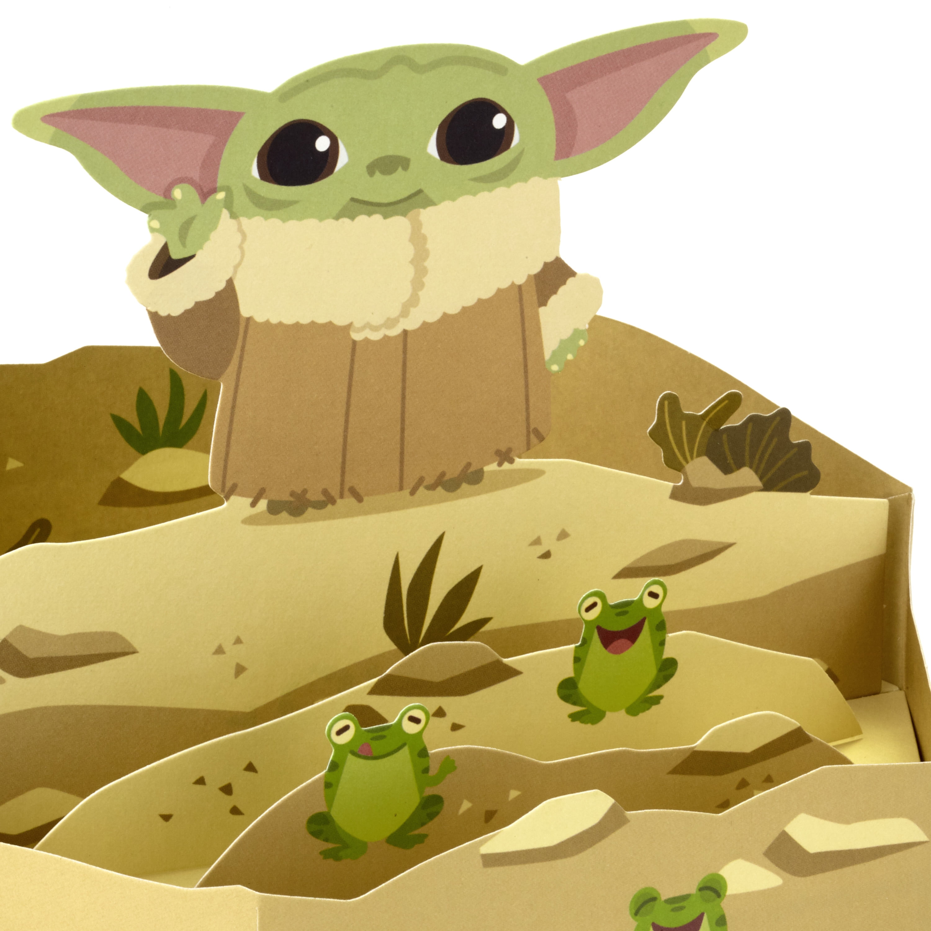 Hallmark Paper Wonder Star Wars Baby Yoda Pop Up Card