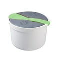 thumbnail image 4 of Microwave Rice Cooker Plastic Food Grade Microwave Cookware 2-Layer with Scoo ☆, Z9F3, 4 of 8