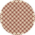 thumbnail image 1 of Ahgly Company Machine Washable Indoor Square Transitional Grapefruit Red Area Rugs, 3' Square, 1 of 1