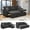 Charcoal Black, variant on Howcool 82" Sectional Sofa Bed, L-Shaped Sleeper Pull Out Couch with Storage Chaise & USB Charging Ports, Linen Fabric for Small Apartment Living Room,Dark Grey