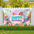 thumbnail image 5 of Colorful Design Banner Easter Theme Donut Decor for Kids Party Indoor Celebration, 5 of 7