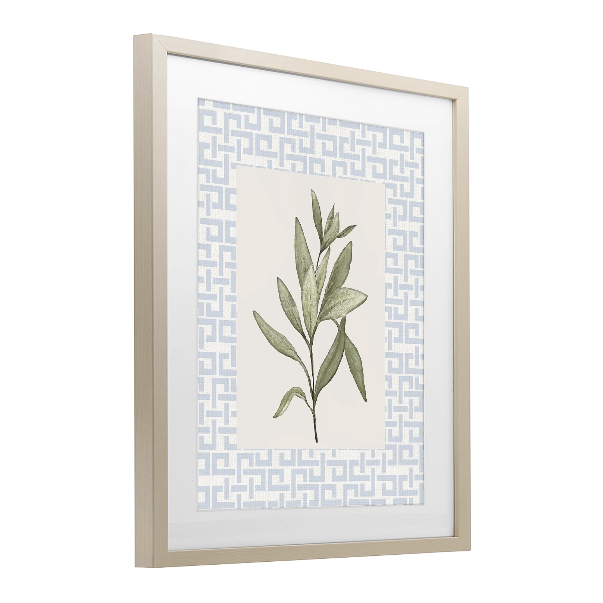 Stupell Industries Leafy Fresh Herb Birch Framed Print Under Glass, design by Diannart