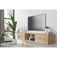 thumbnail image 2 of Kybele LLC Hilly  Wall - Mounted  Modern Floating 71"  TV Stand Oak Oak Finish, 2 of 5