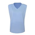 thumbnail image 4 of Viikei Womens Tank Top Camisoles for Women Plus Solid V-neck with Shoulder Pad Loose Vest, 4 of 7