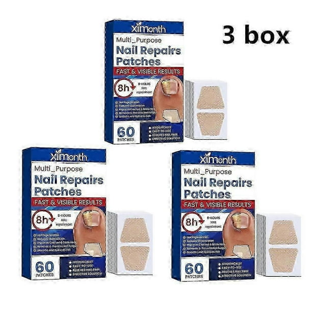 60pcs Toenail Fungus Treatment Stickers Ingrowning Toenail Nail Repair Patch