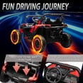 thumbnail image 6 of Xuanlur 24V 7AH 2 Seater Ride on Toys for Big Kids w/ 20" Large Seat, Remote Control, Bluetooth, 2X200W Powerful Motors, MP3, Lights, Power Car Wheels for Boys Girls, Red, 6 of 9