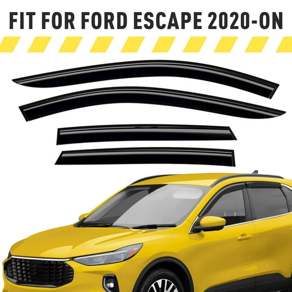 AEROGUYS Tape-On Window Deflectors Extra Durable Window Visors Rain Guards Fit for Ford Escape 2020-2026, Sun Visors, Wind Vent Visors, Car Accessories - 4 pcs. AG0174