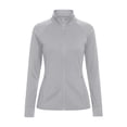 thumbnail image 4 of FRSASU Women's Athletic Jackets Slim Fit Workout Jacket Full Zip Up Running Gym Yoga Sports Tops with Zipper Pockets Gray, 4 of 6