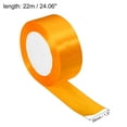 thumbnail image 2 of Unique Bargains 1.5" Wide 24 Yards Satin Ribbon Single Side Craft Roll Wrap Decoration Gold, 2 of 6